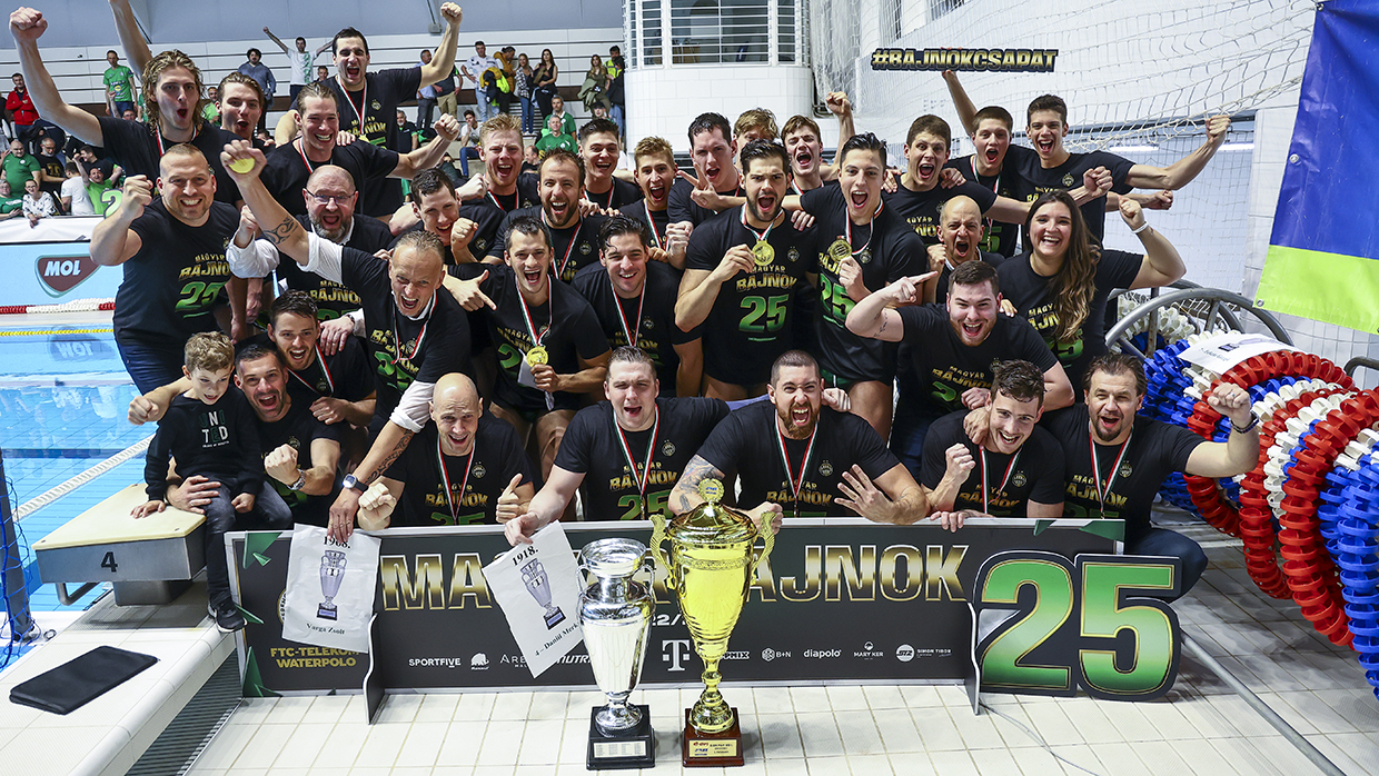 Η υπεράσπιση του τίτλου!  Πρωταθλητής η FTC-Telekom Waterpolo!